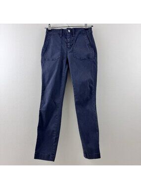 J. Crew Womens Gray 9" Cargo Toothpick Pants Waist Size 24P